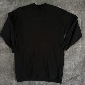 Men's Lululemon On The Move Perfectly Oversized Black Crewneck Sweatshirt Sz M